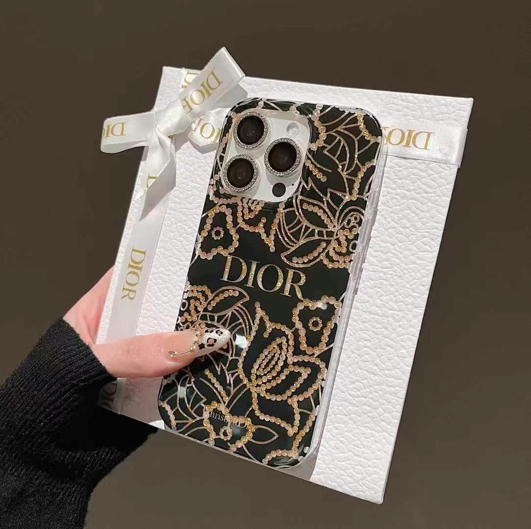 Custodia per telefono con brillantini alla moda per iPhone