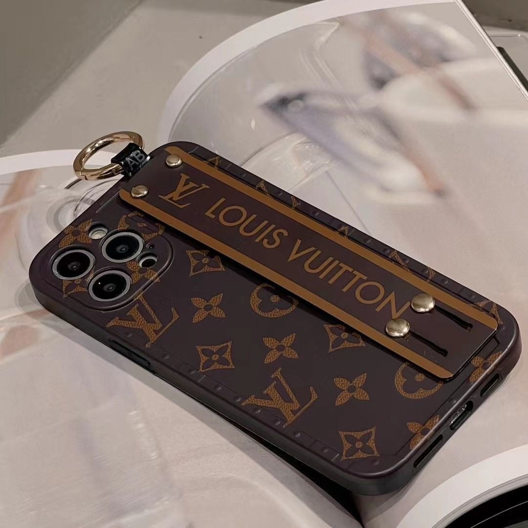 Custodia per telefono con design marrone per iPhone