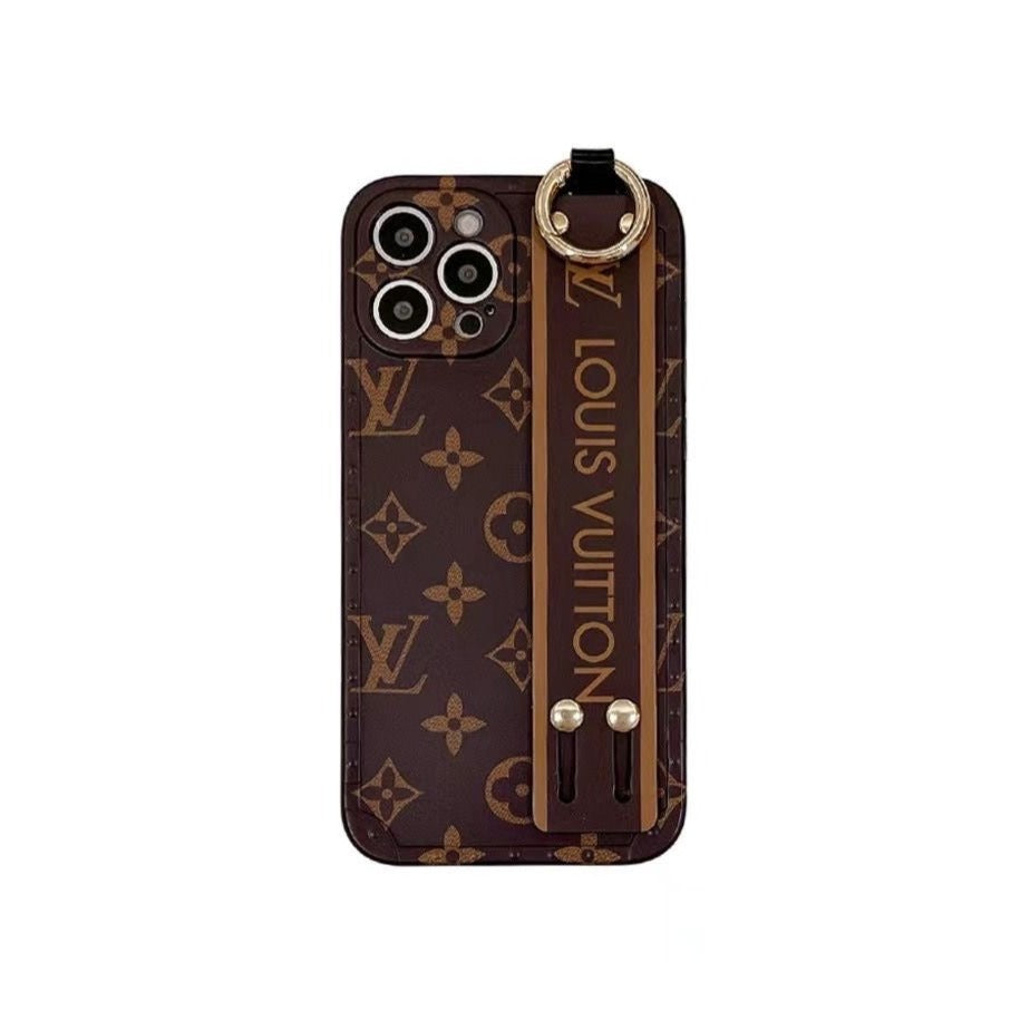 Custodia per telefono con design marrone per iPhone