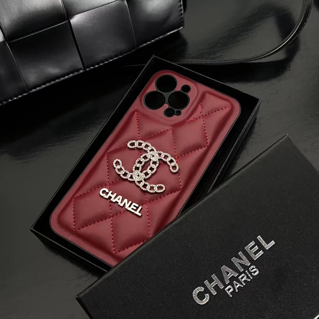 Custodia per telefono con design rosso per iPhone