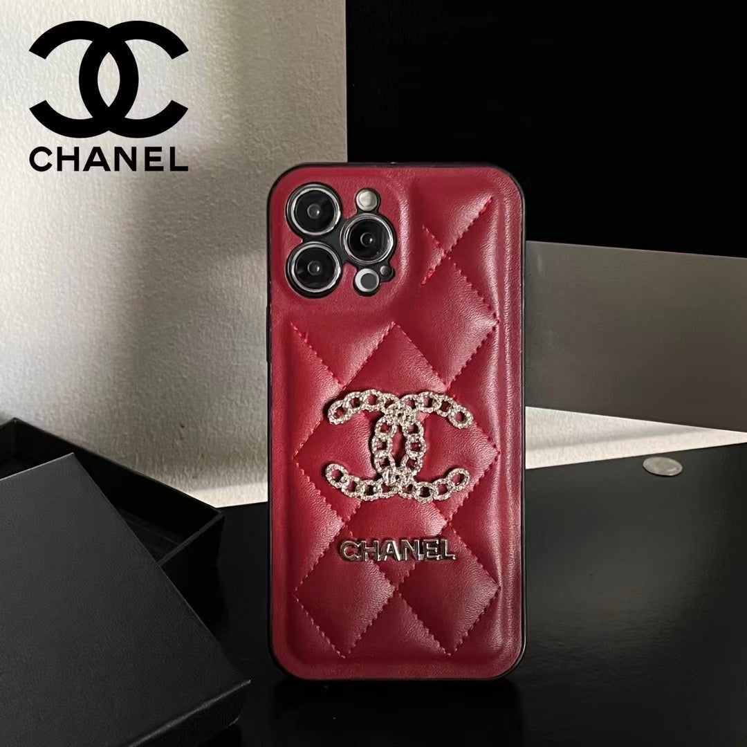 Custodia per telefono con design rosso per iPhone