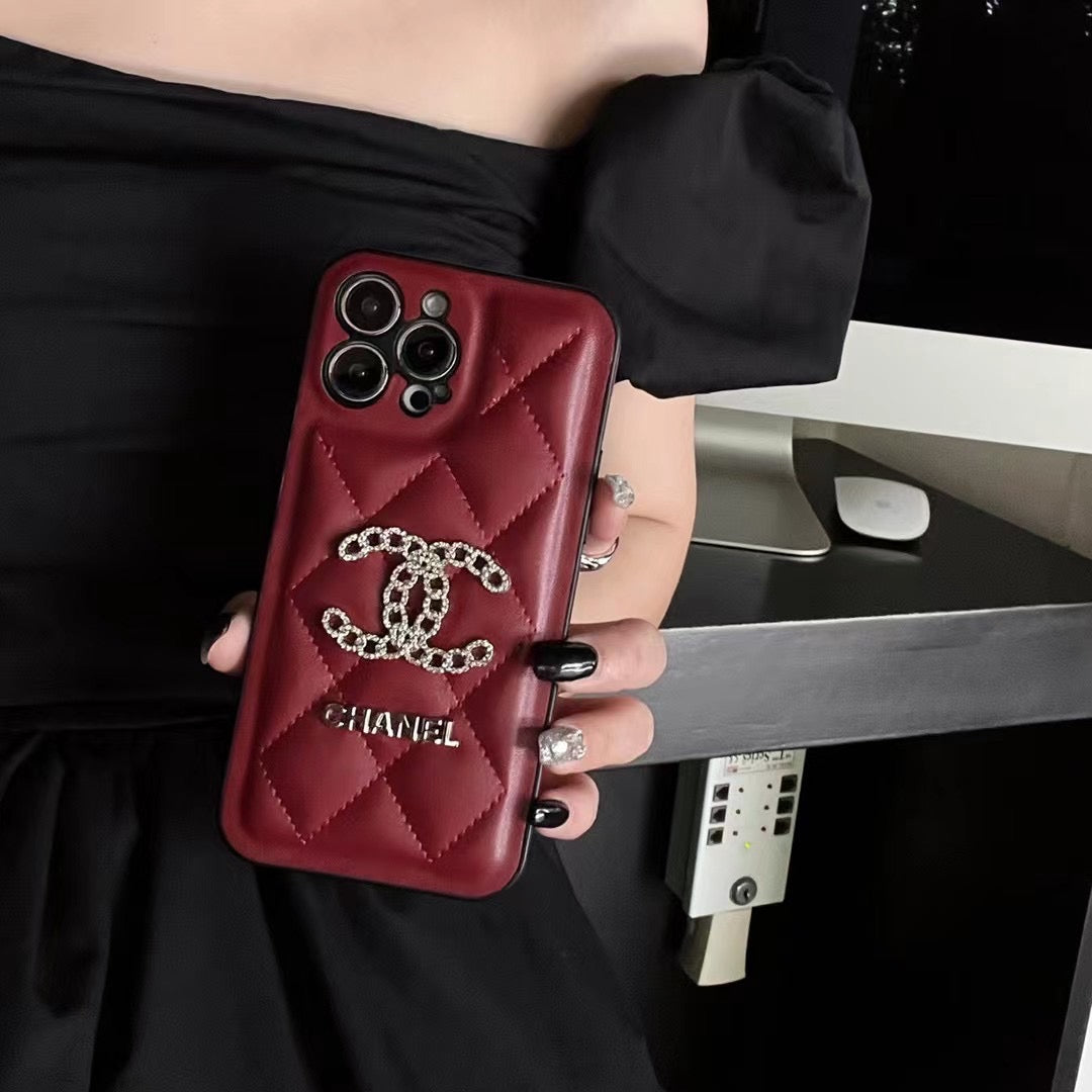 Custodia per telefono con design rosso per iPhone
