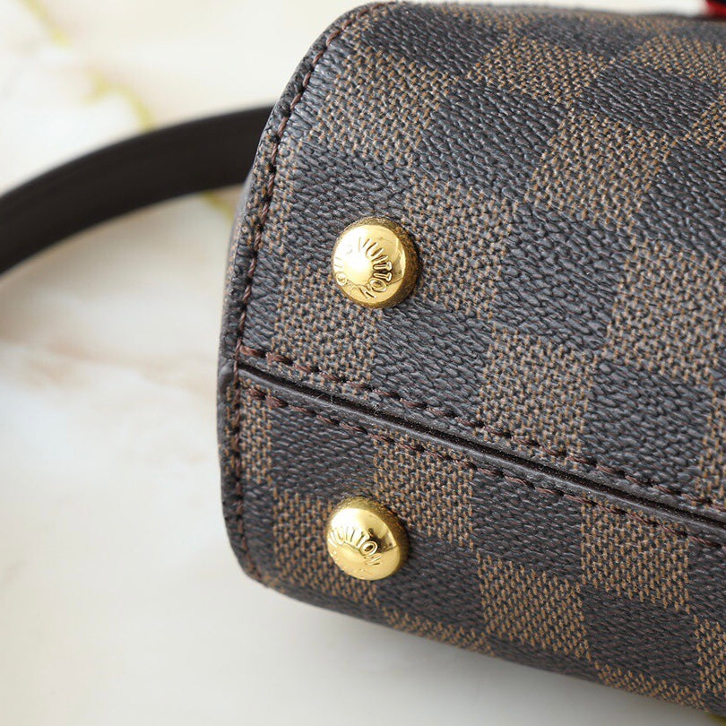 Borsa classica a griglia marrone