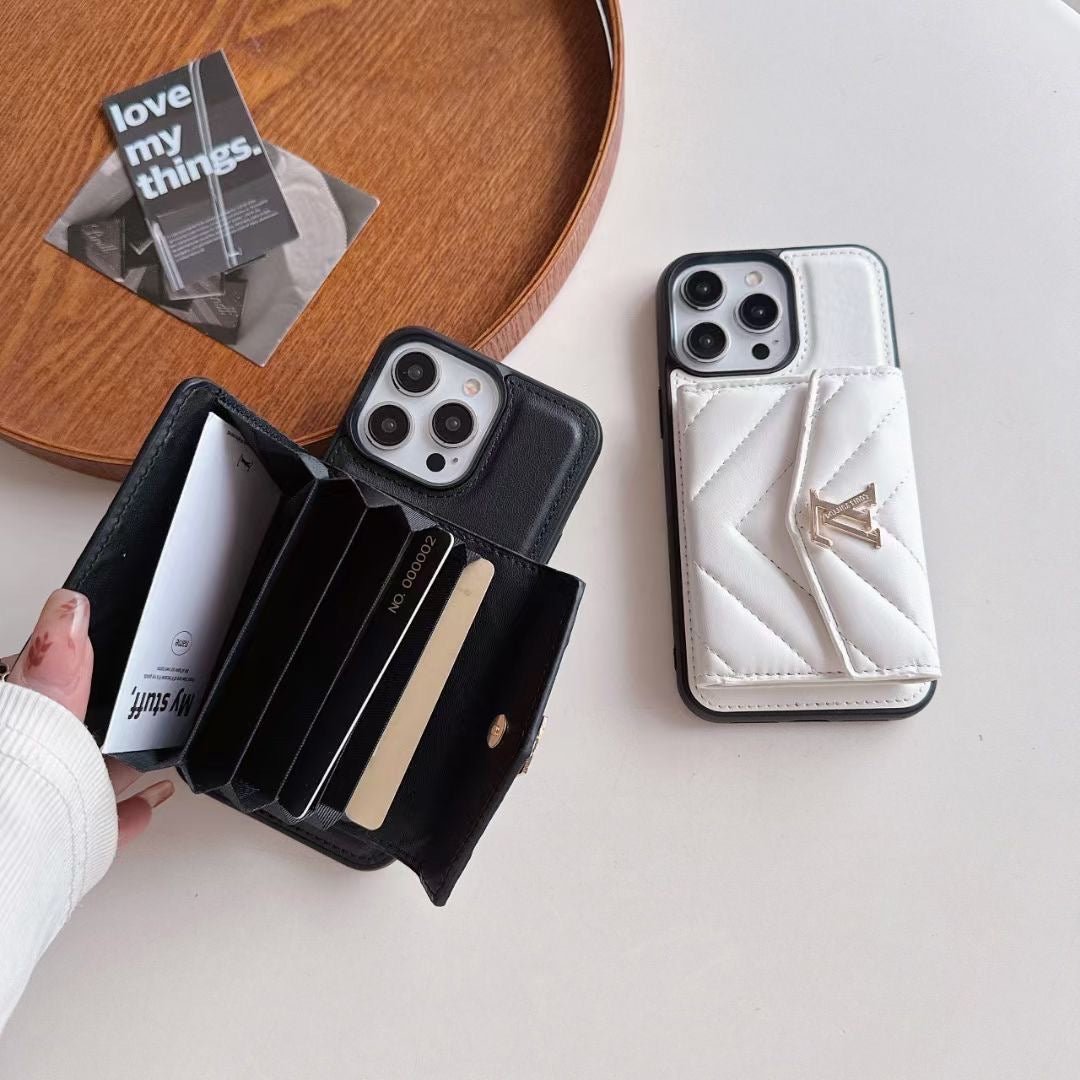 Custodia per telefono con carta di credito alla moda per iPhone
