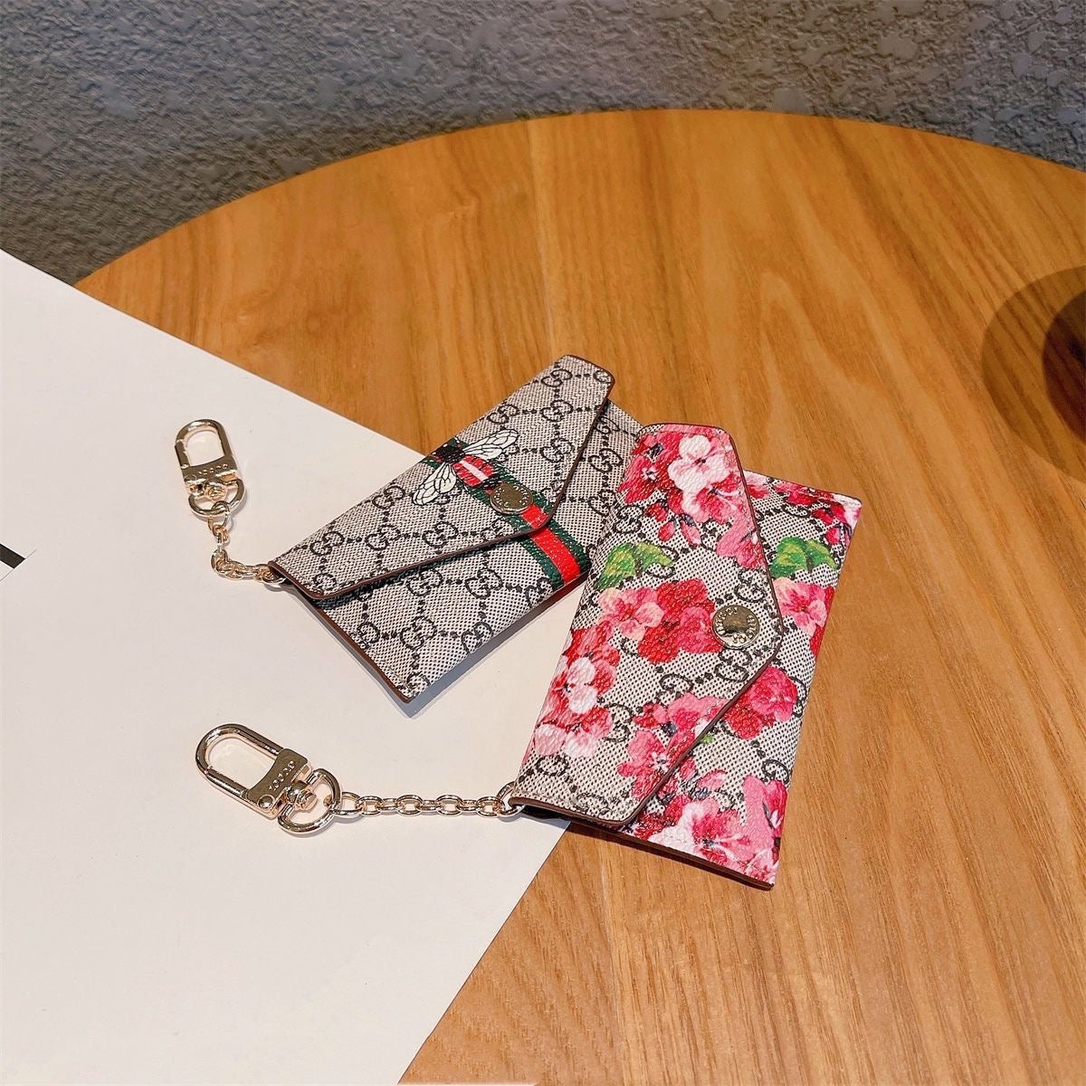 Portafoglio con stampa floreale