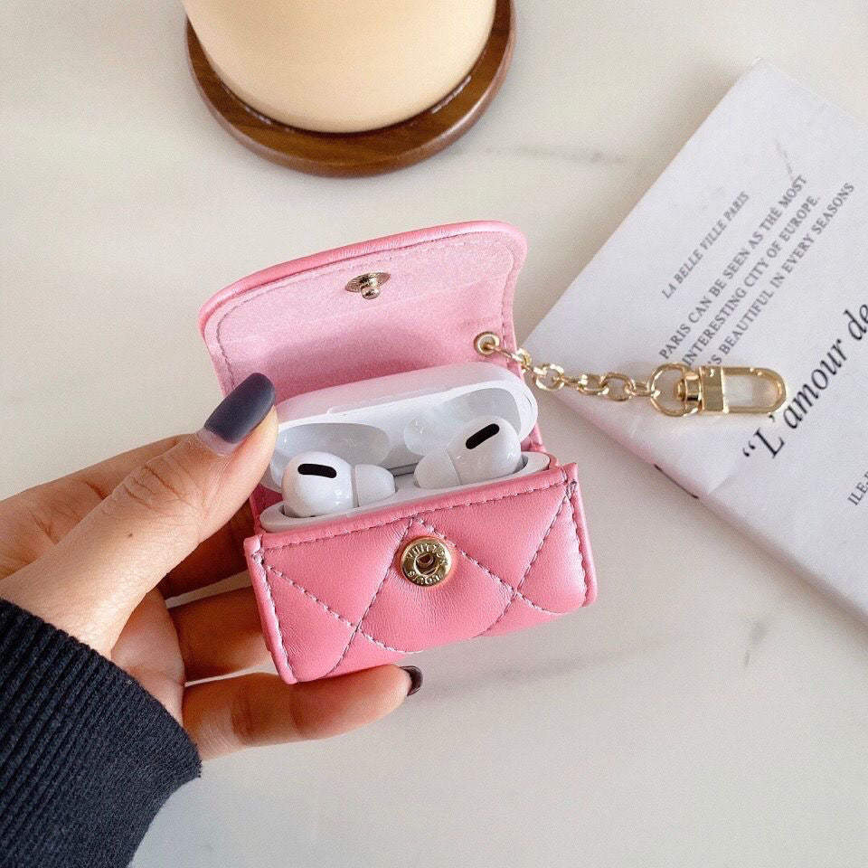 Custodia in pelle per AirPods carina