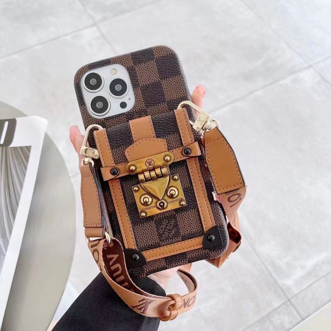 Fashion Card L Bag with Rope iPhone Case - ERPOQ