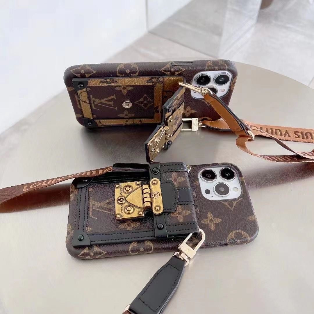 Fashion Card L Bag with Rope iPhone Case - ERPOQ