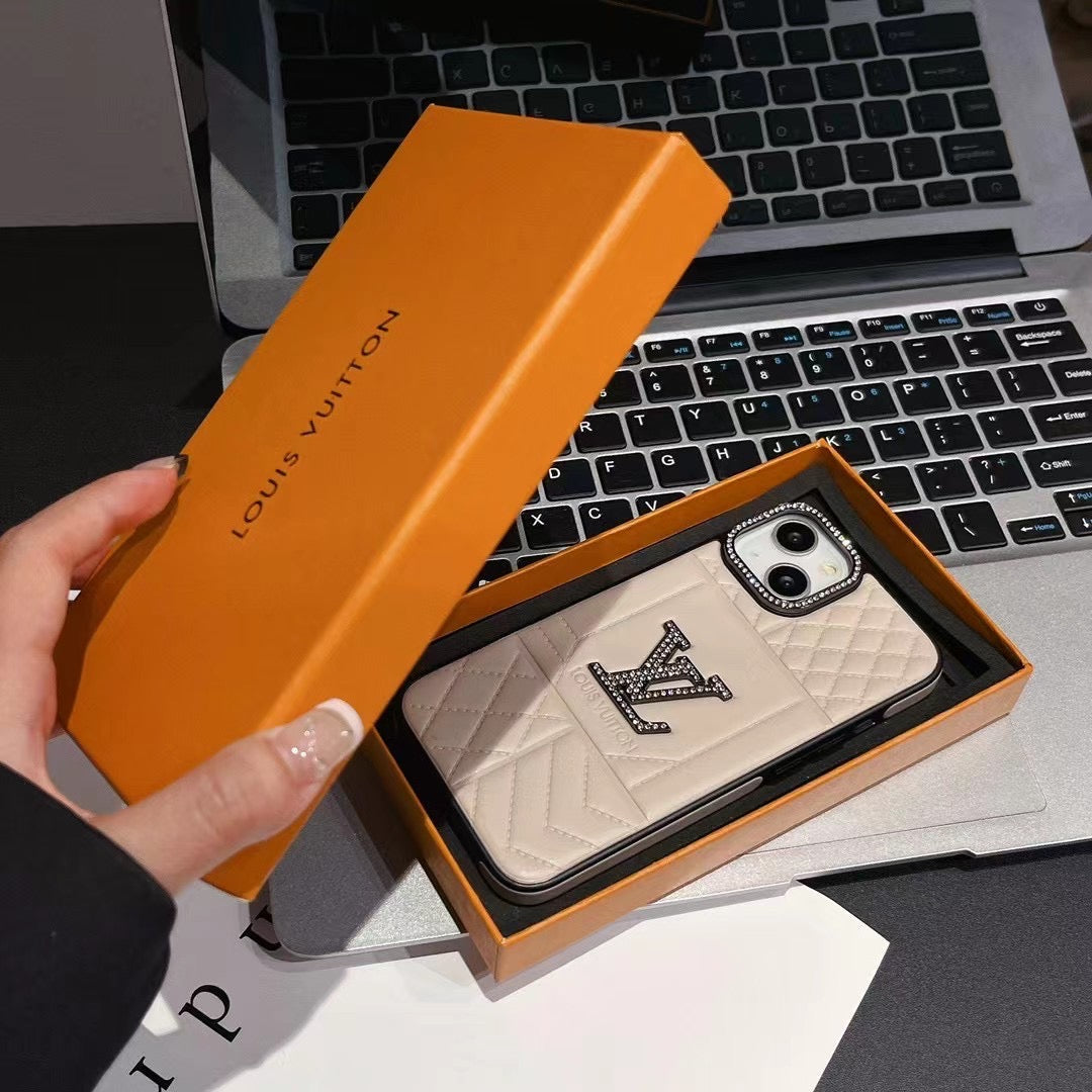 Custodia per telefono alla moda con lettere per iPhone