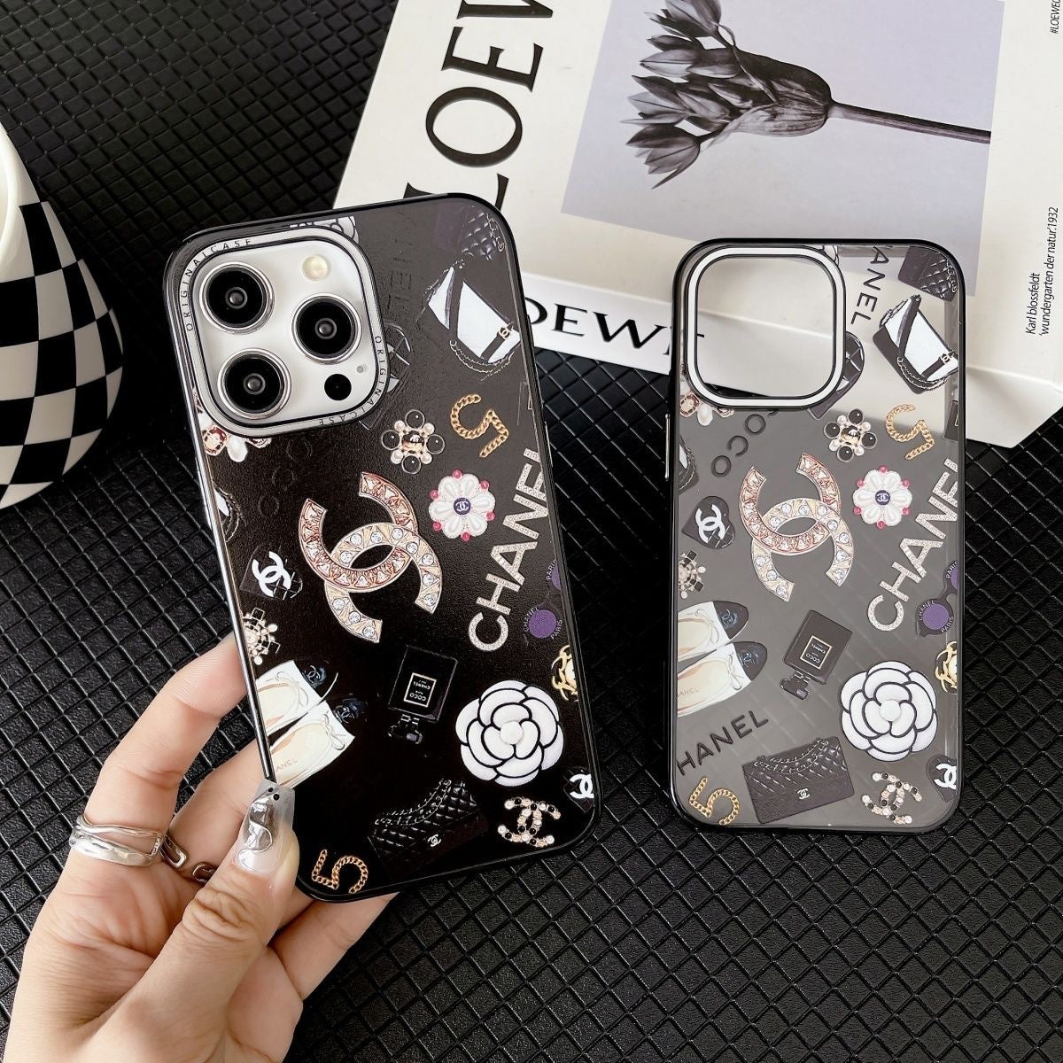 Custodia per telefono con design trasparente per iPhone