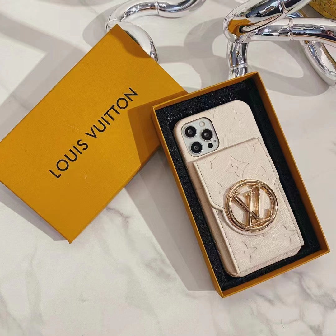 Custodia in pelle con specchio per iPhone