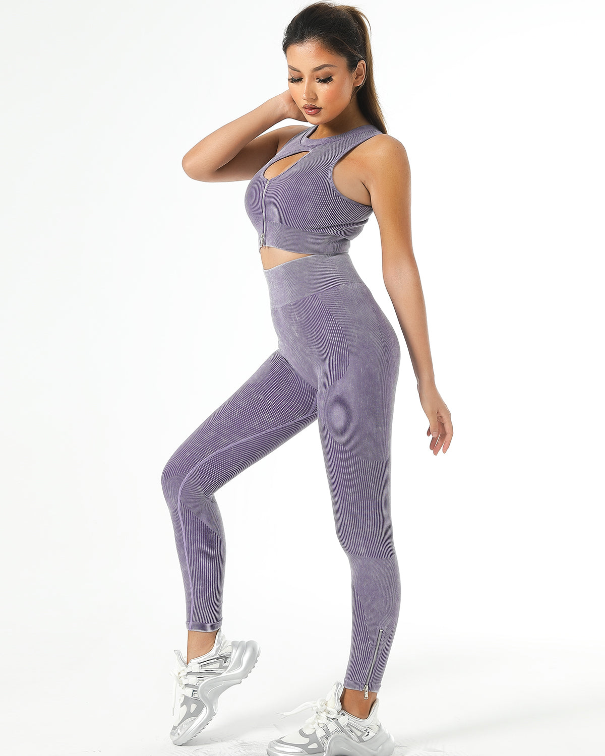 Leggings senza cuciture Isabella - Viola