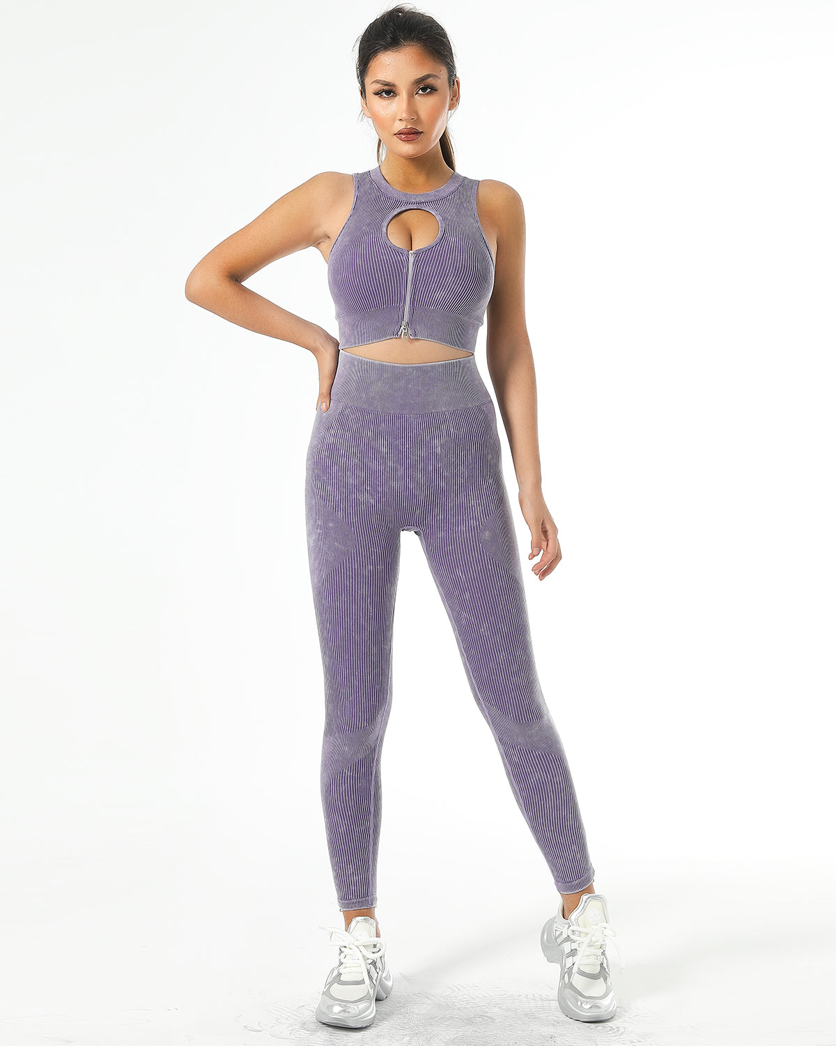 Leggings senza cuciture Isabella - Viola