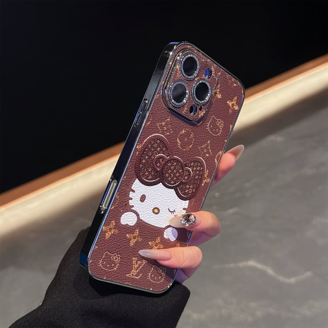 Custodia per telefono con stampa a forma di gatto per iPhone