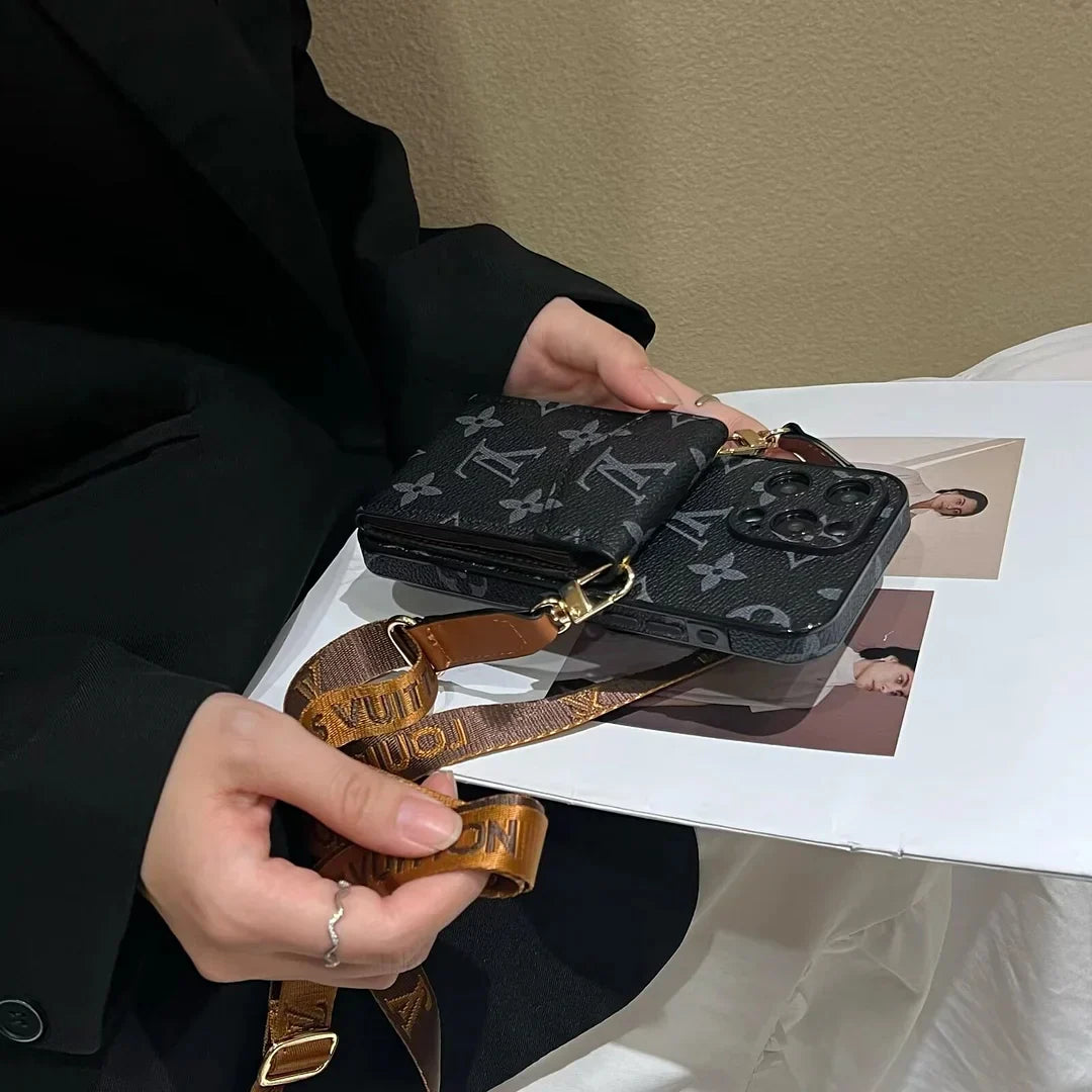 Elegante custodia a tracolla per iPhone