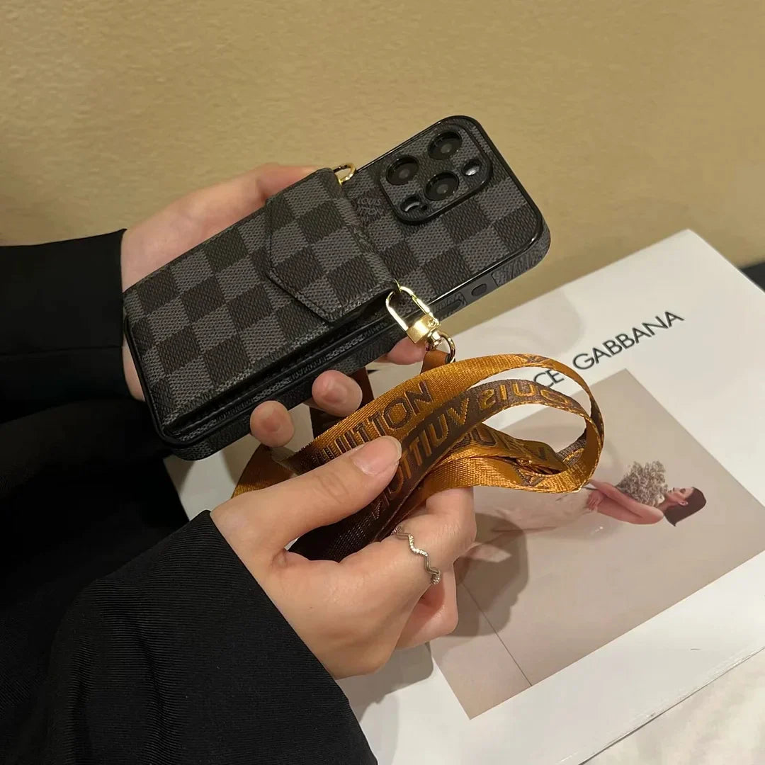 Elegante custodia a tracolla per iPhone