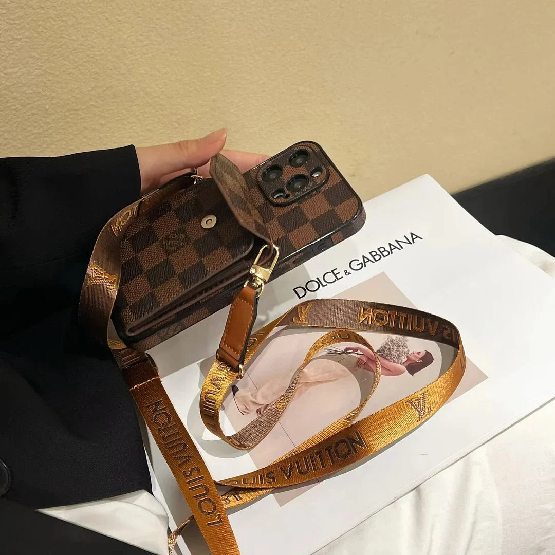 Elegante custodia a tracolla per iPhone