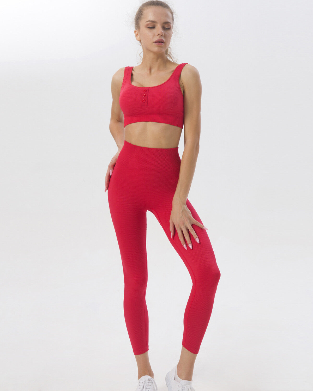 Leggings senza cuciture Madelyn - Rosso