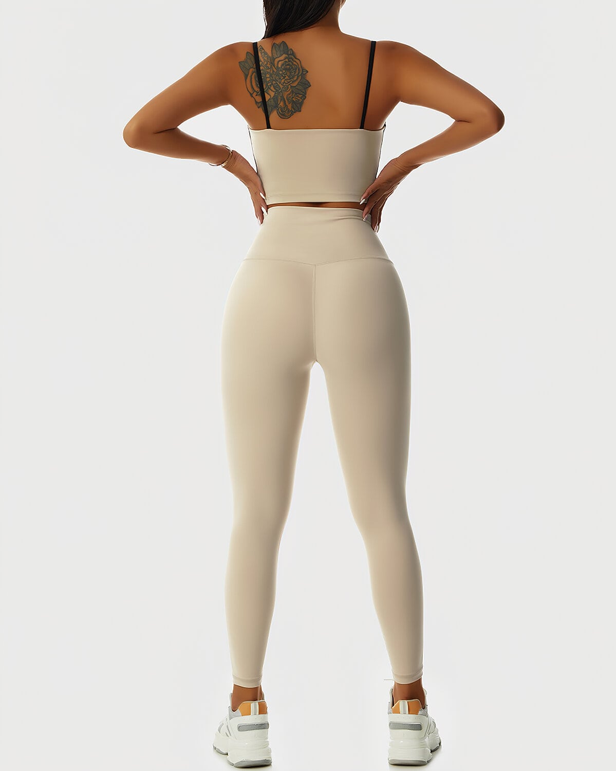 Leggings senza cuciture Paisley - Beige