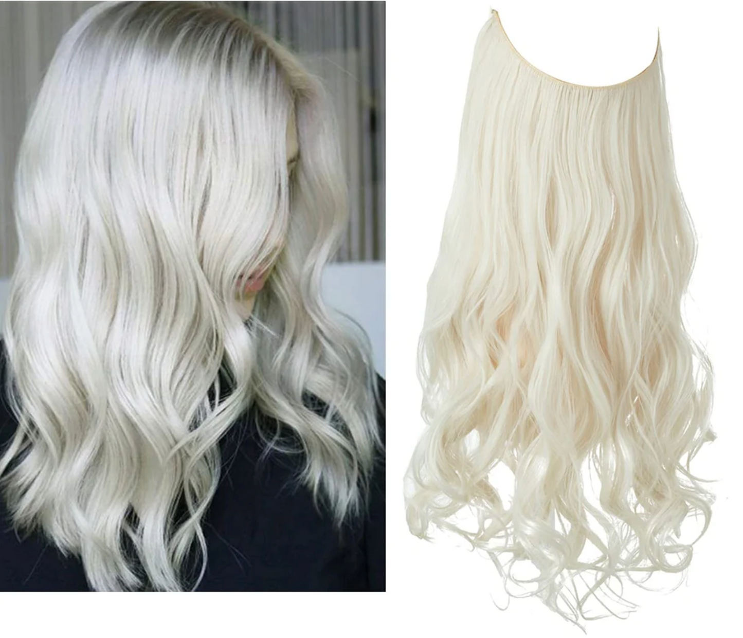 Splendide extension per capelli ondulati con alone