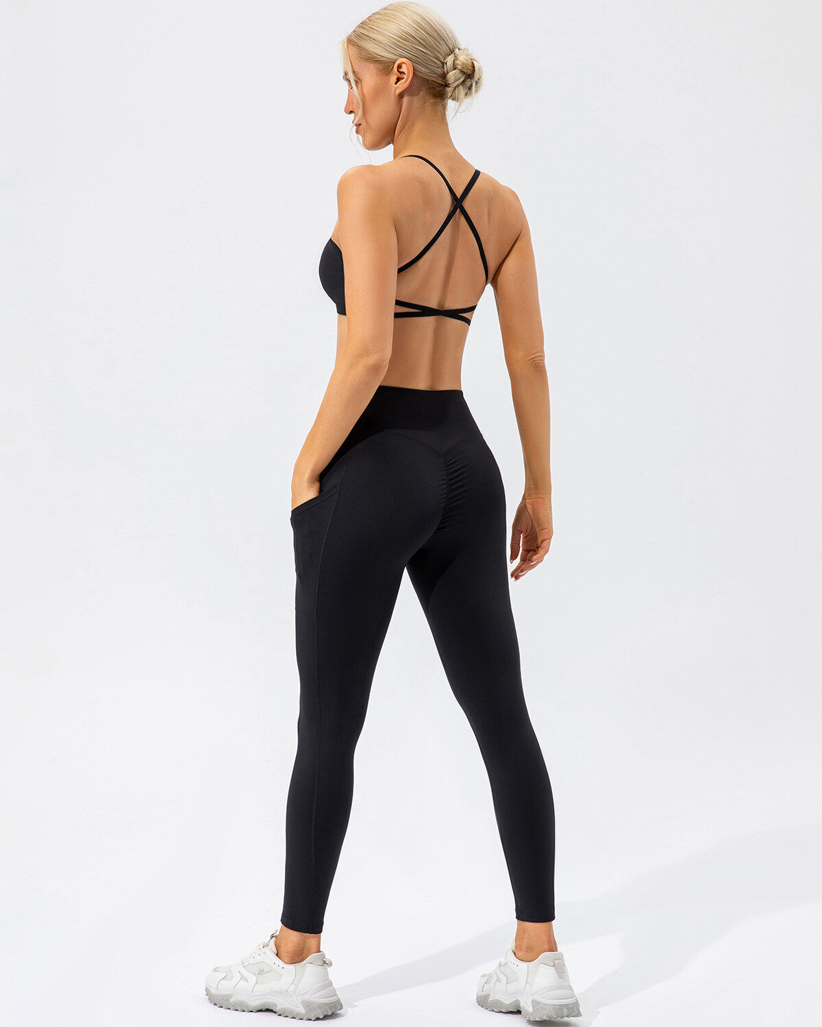 Leggings Sophie Scrunch Pocket - Nero