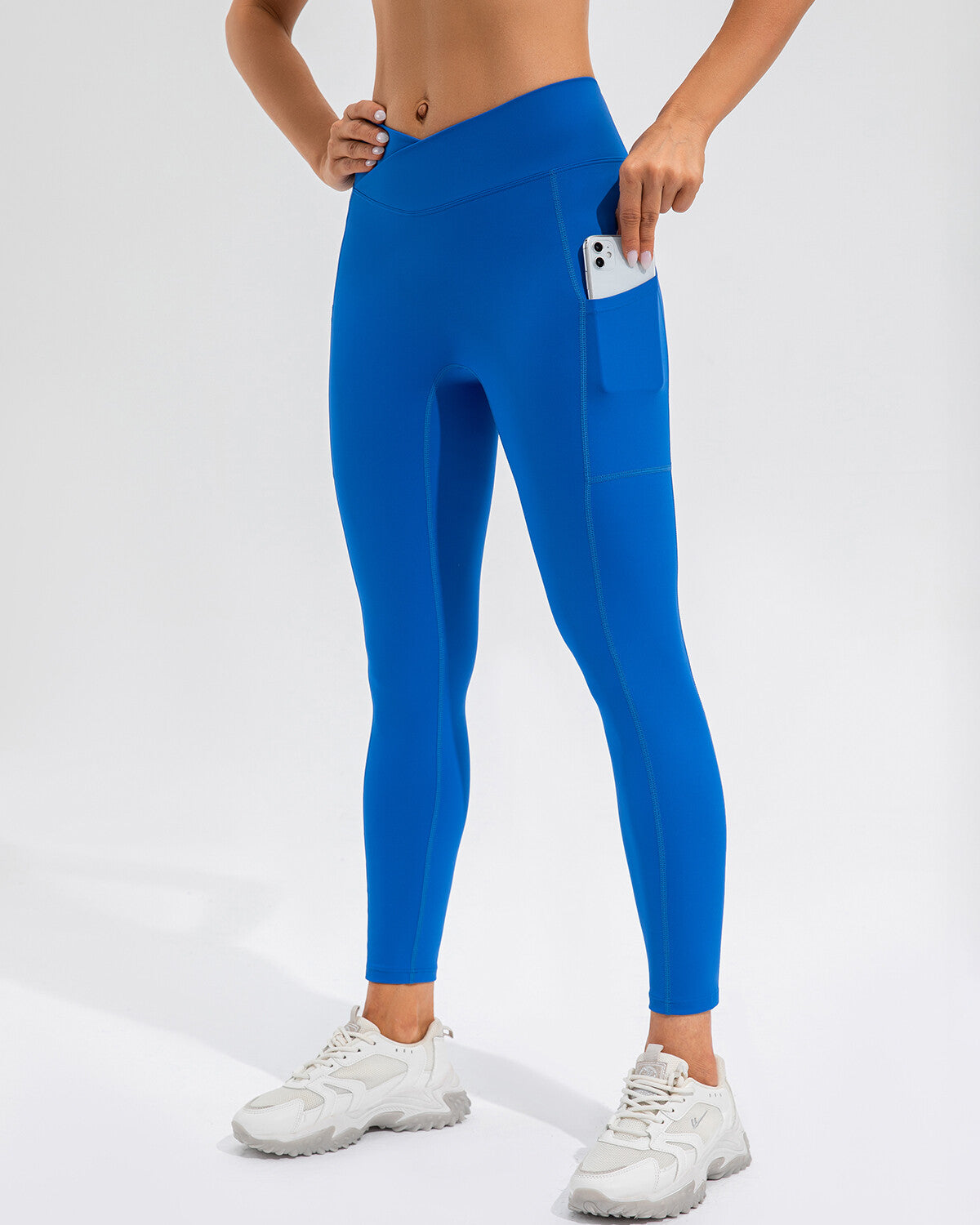 Leggings Sophie Scrunch Pocket - Blu