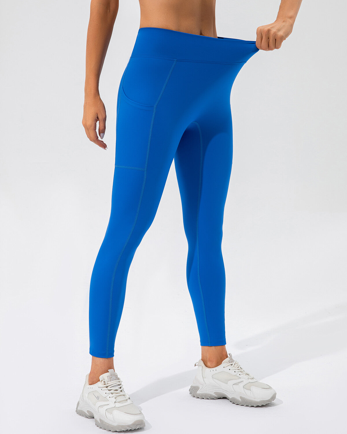 Leggings Sophie Scrunch Pocket - Blu
