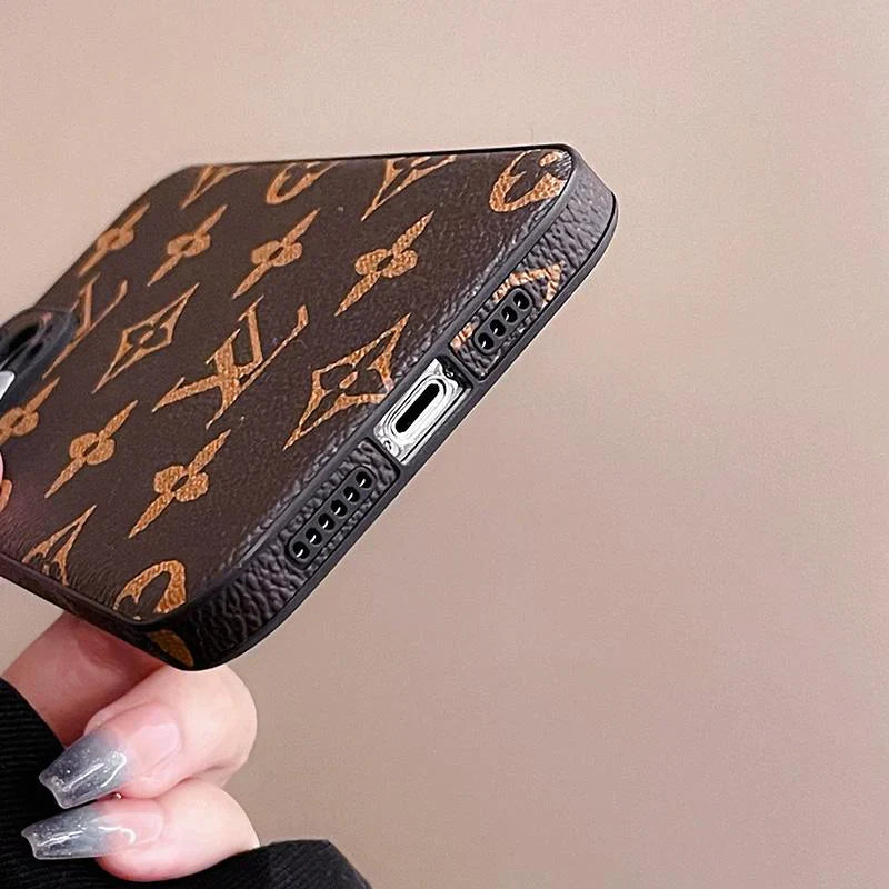 Custodia per telefono di alta qualità in pelle alla moda per iPhone