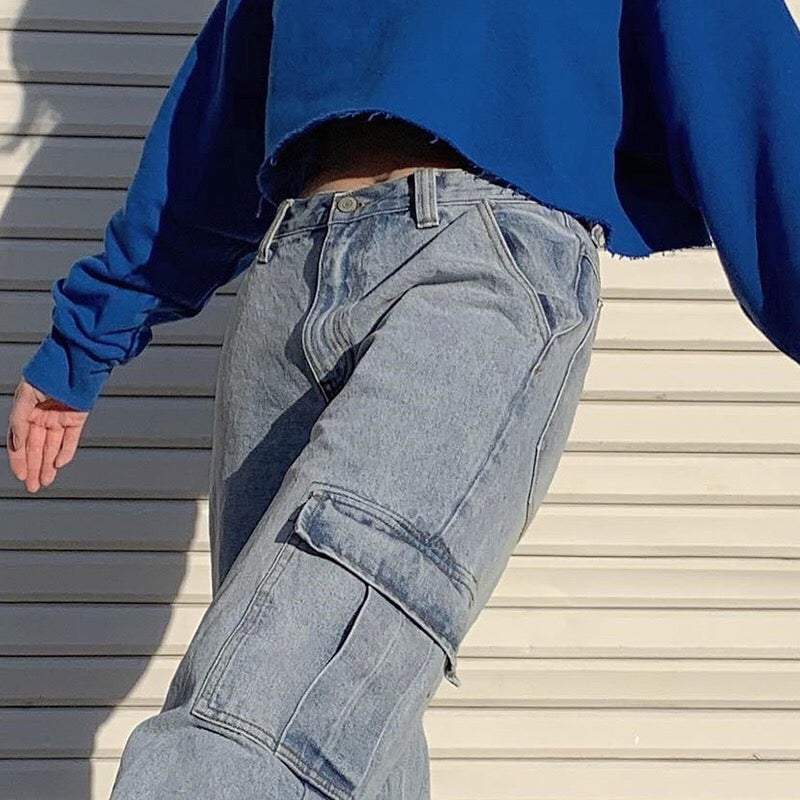 Jeans utility blu vintage