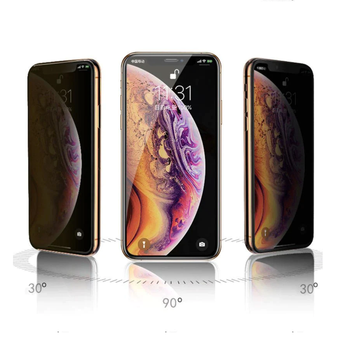 Pellicola protettiva anti-spia per iPhone Privacy-First