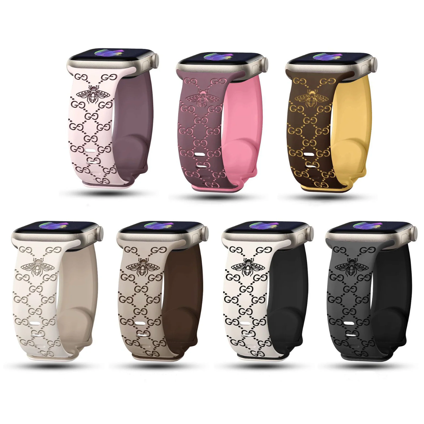 Bee Printing Apple Watch Straps