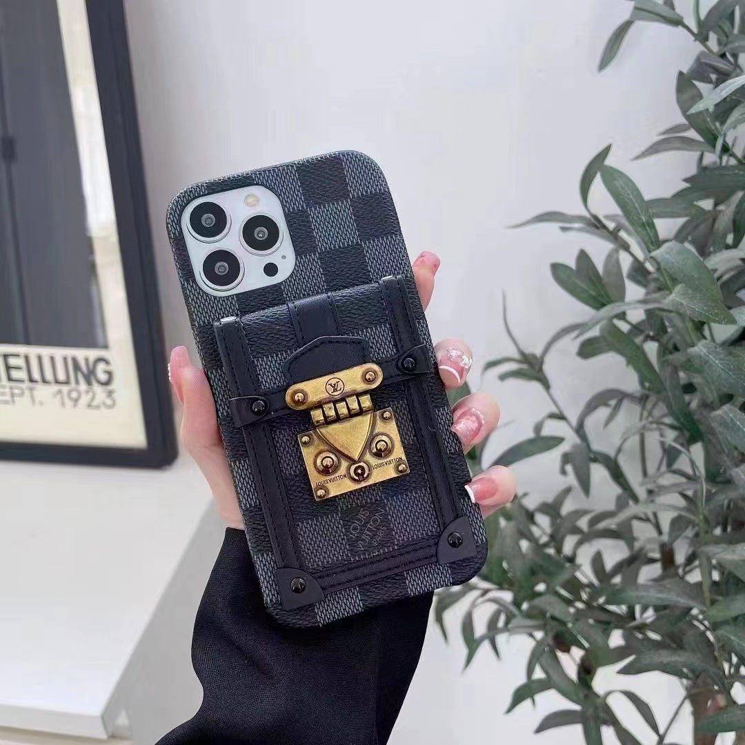 Custodia per telefono con carta di credito alla moda per iPhone
