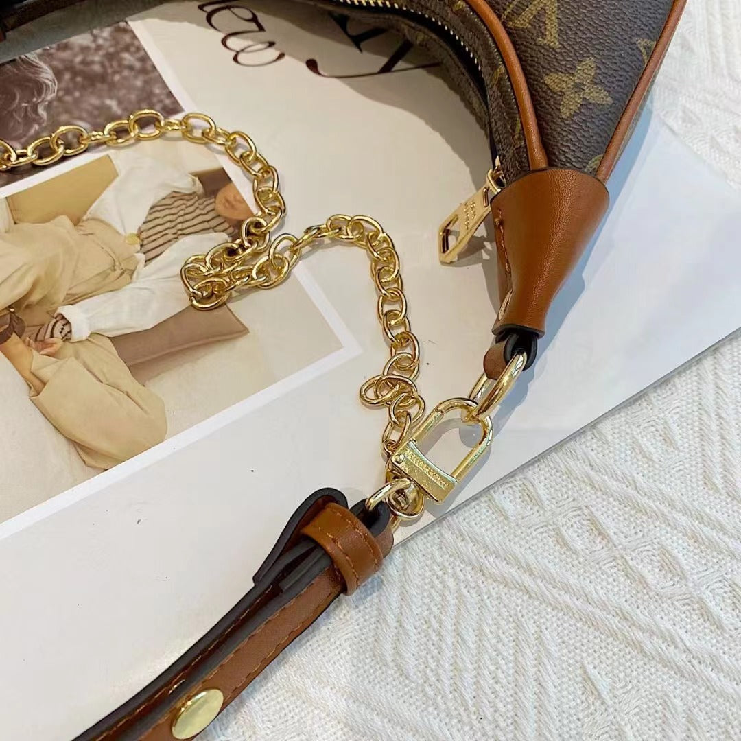 Borsa portatile classica marrone