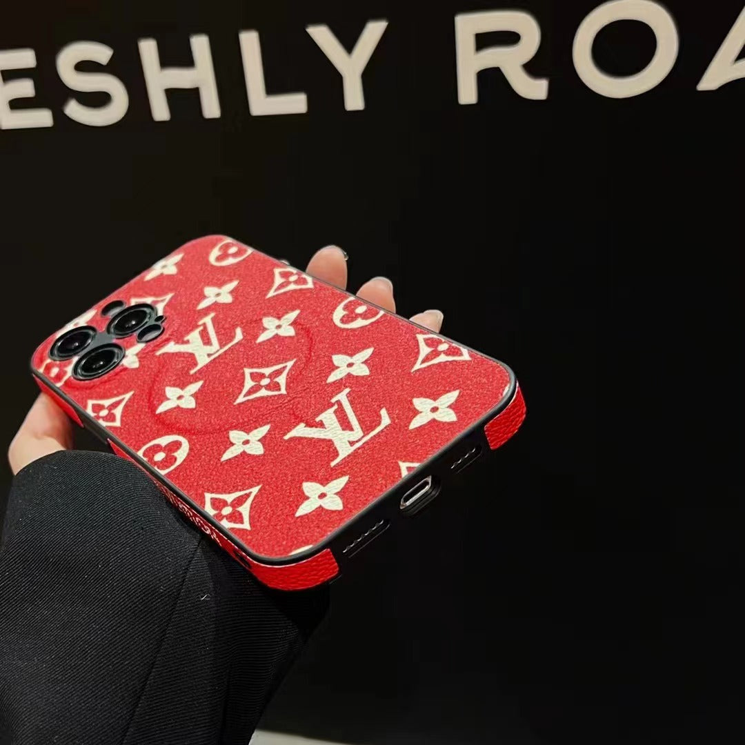 Custodia MagSafe rossa per iPhone