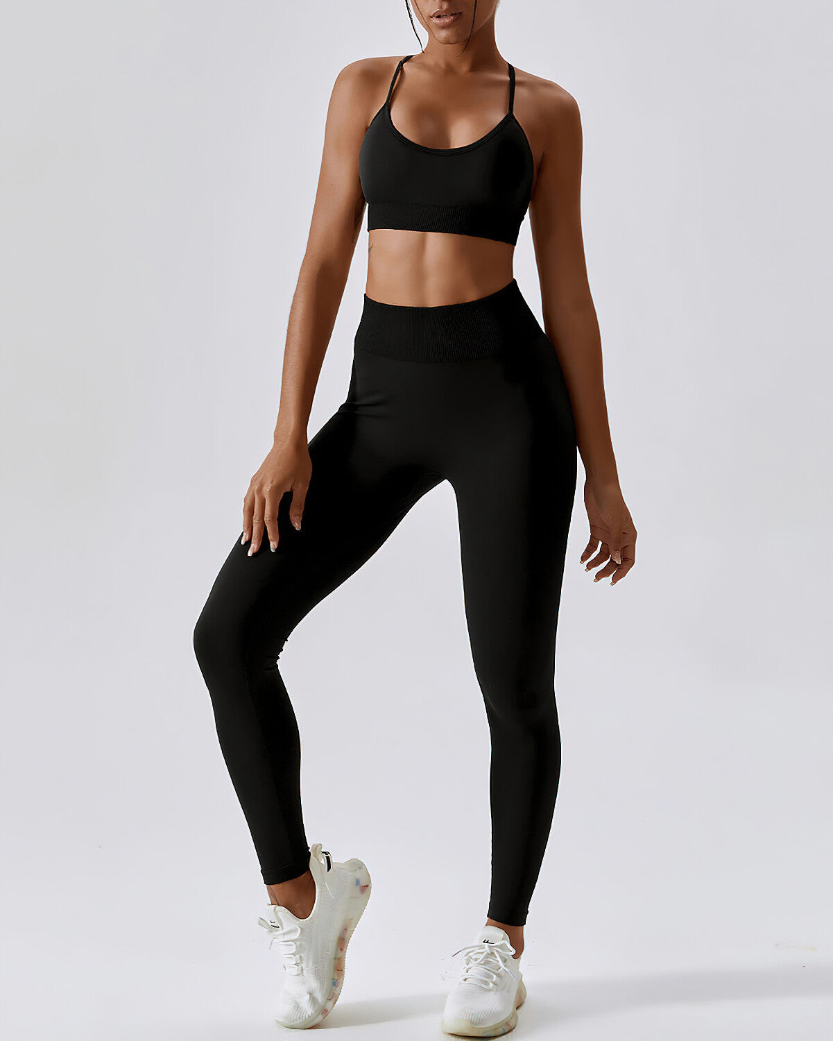 Leggings senza cuciture Zuri - Nero