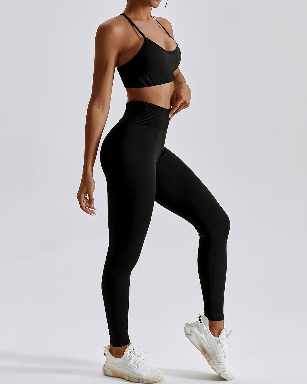 Leggings senza cuciture Zuri - Nero