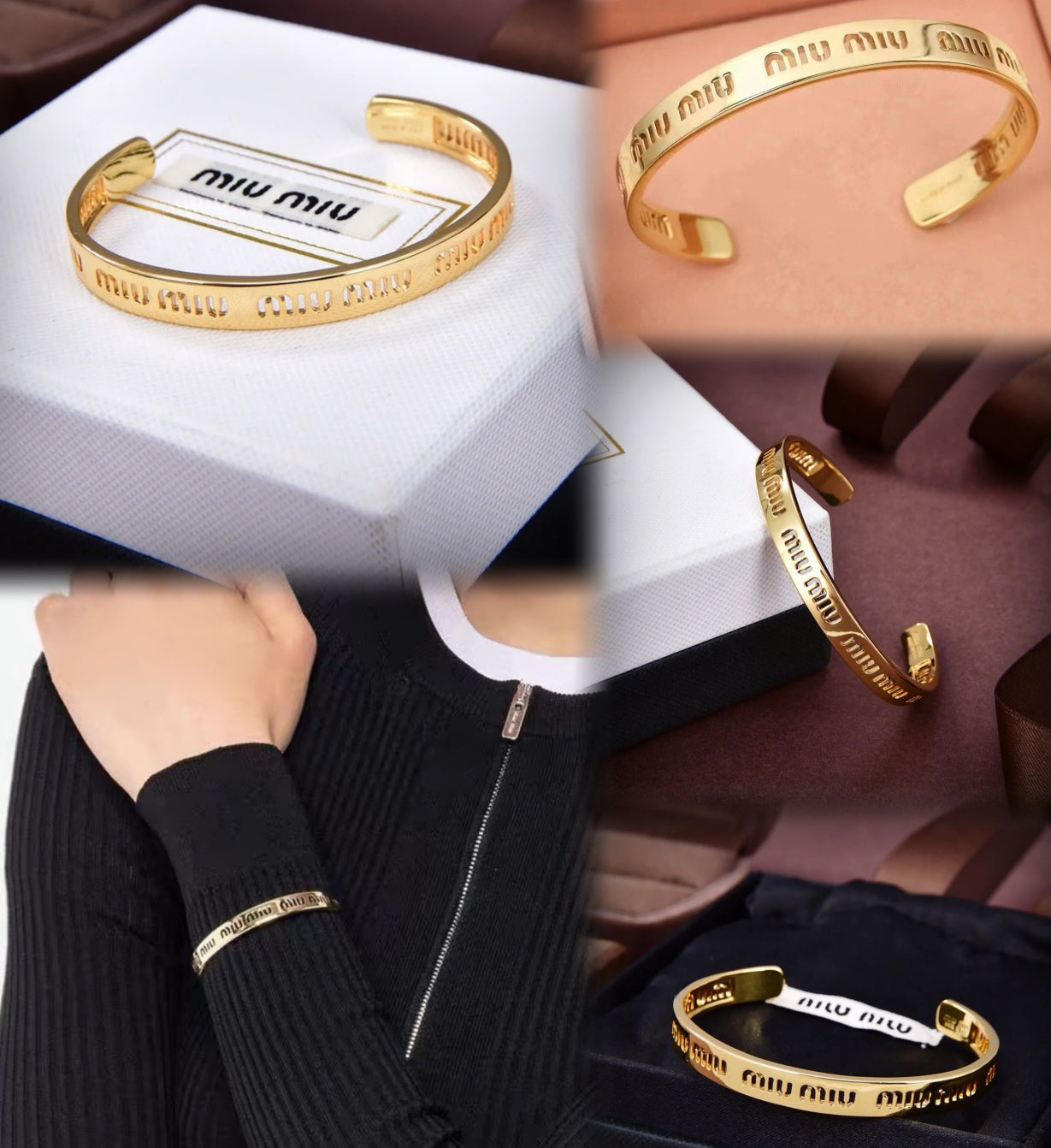 Bracciale aperto alla moda