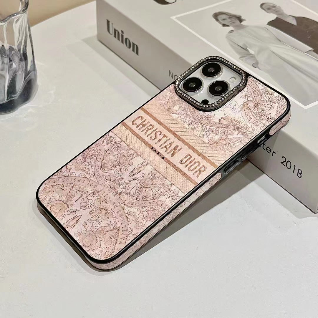 Custodia per telefono stampata rosa per iPhone
