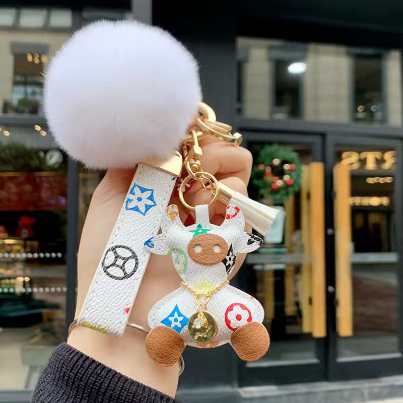 Creative Cow Fresh Key Chain Pendant - ERPOQ