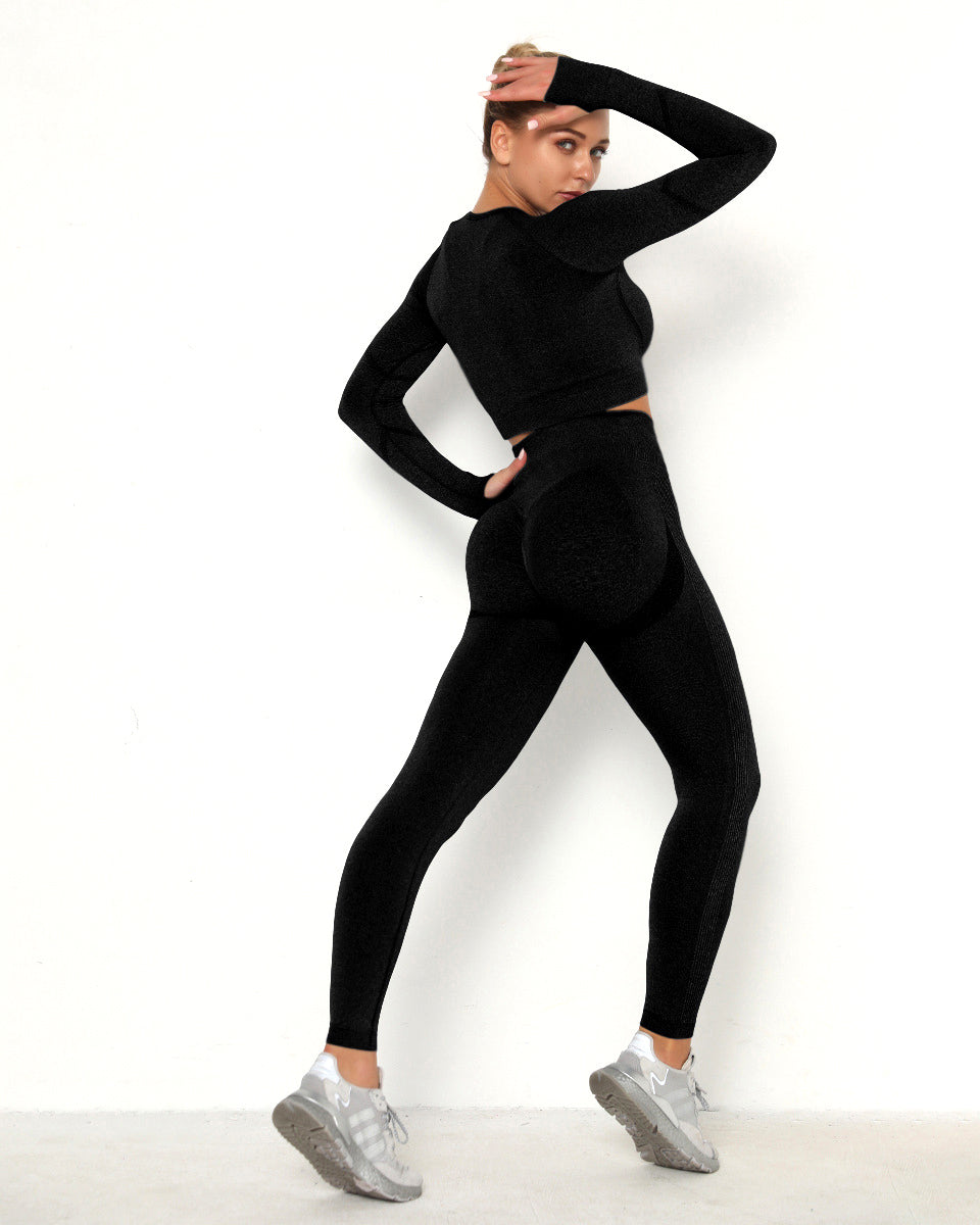 Leggings senza cuciture Amplify Scrunch - Nero