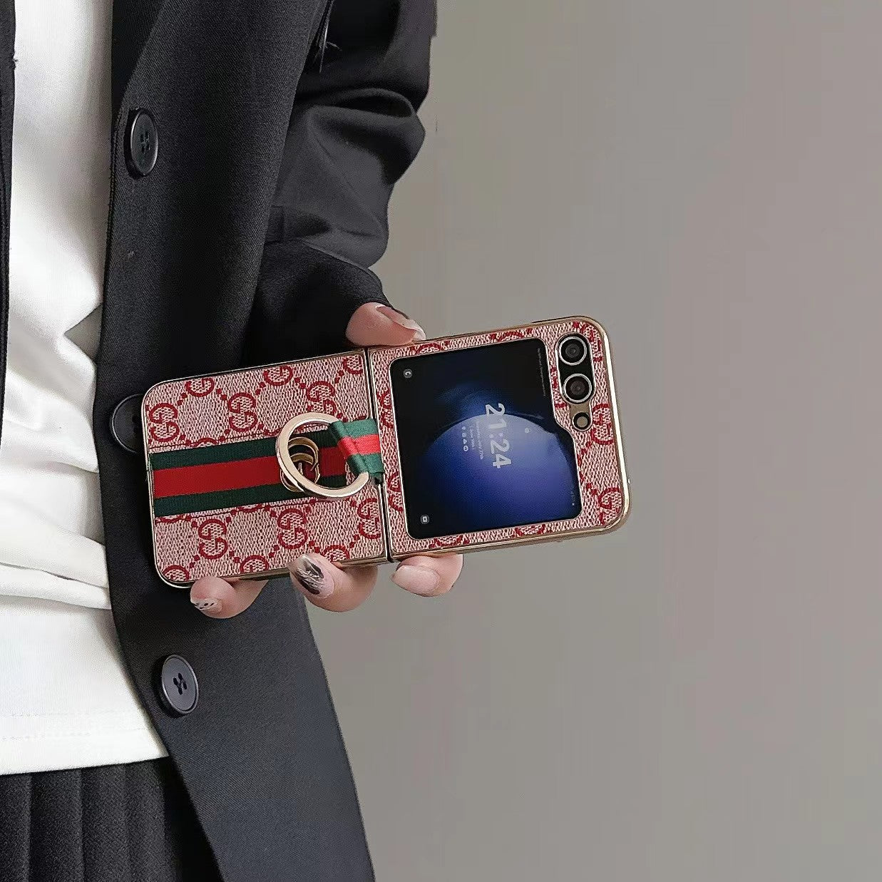 Coque Galaxy grise pour Samsung