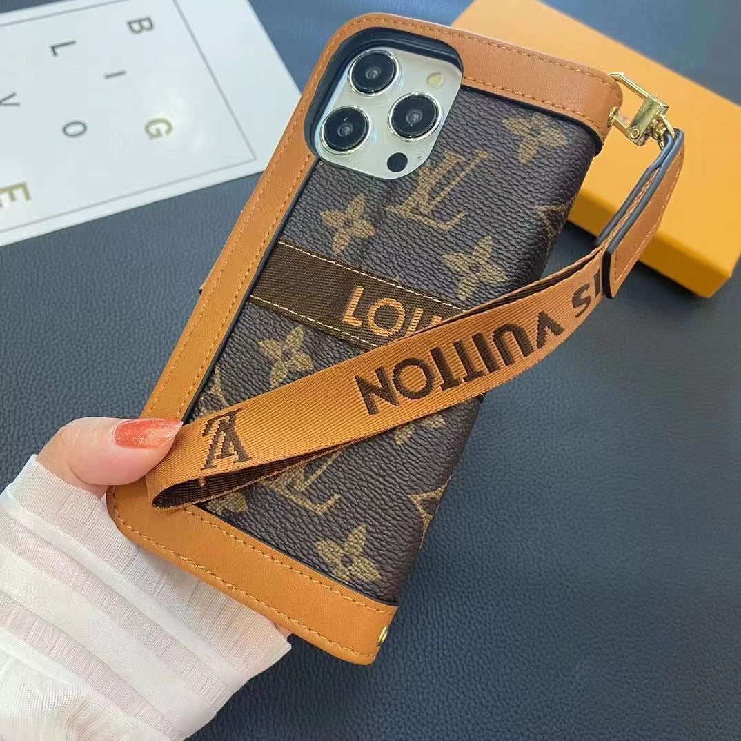 Nuova custodia in pelle con motivo a carte per iPhone