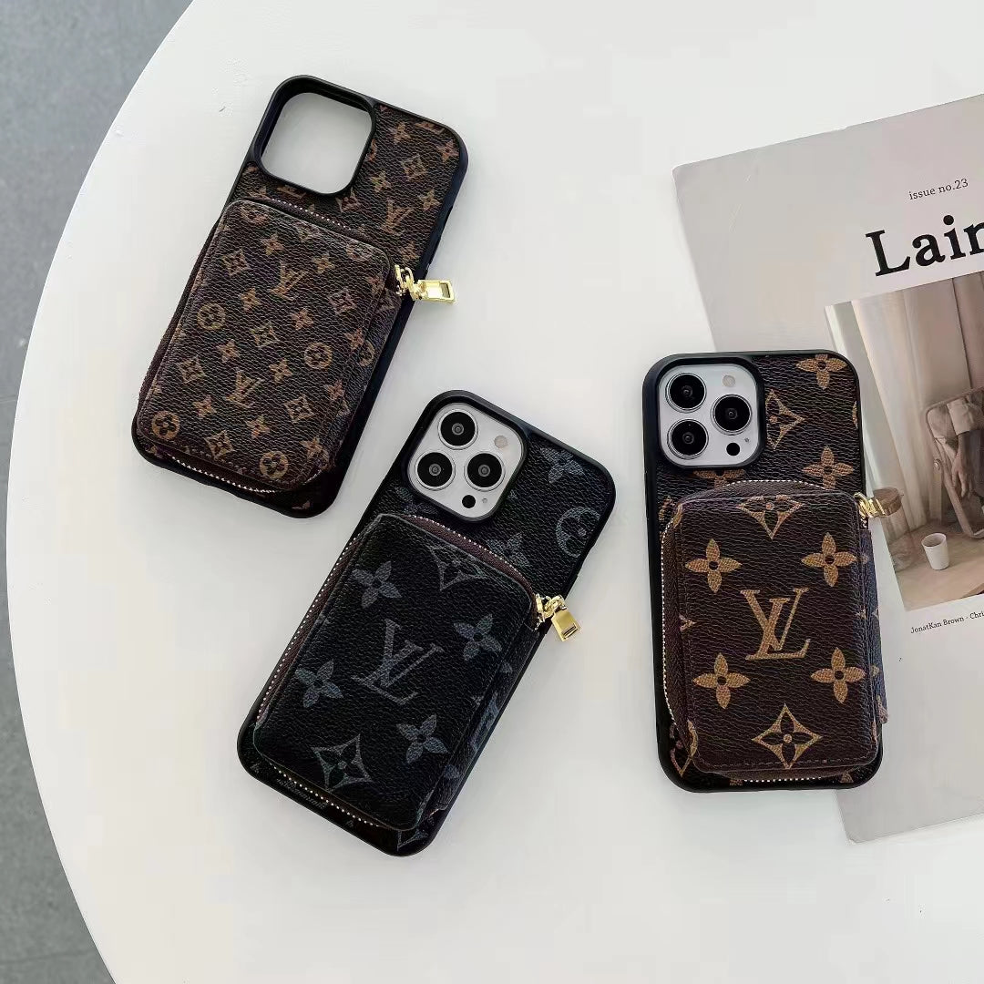 Custodia classica per iPhone con portafoglio