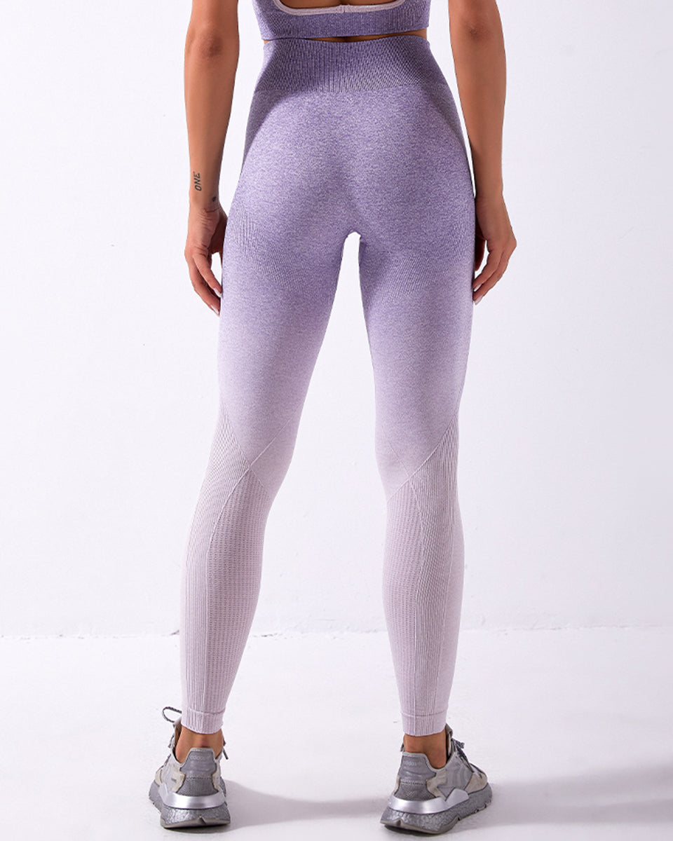 Leggings senza cuciture Calico Ombre - Viola
