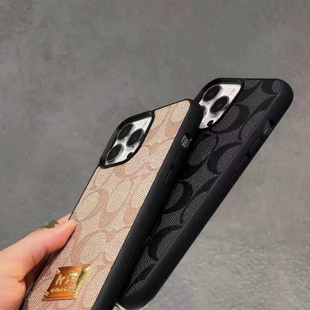 Custodia per telefono con design grigio per iPhone