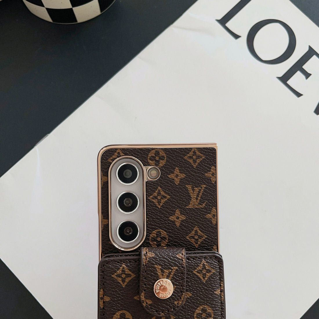 Étui porte-cartes avec cordon pour Samsung Galaxy
