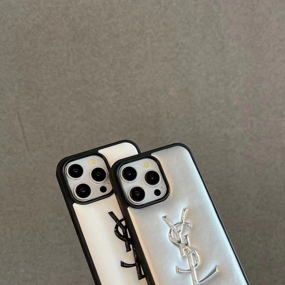 Custodia per telefono con lettere alla moda per iPhone