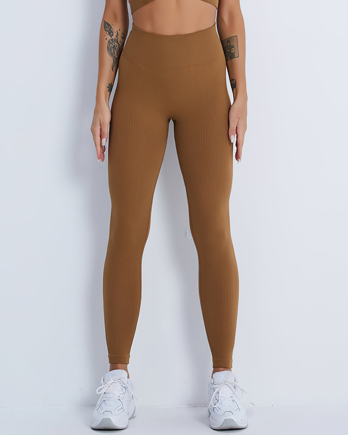 Leggings senza cuciture Domele - Marrone