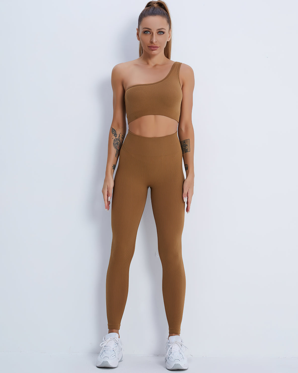 Leggings senza cuciture Domele - Marrone