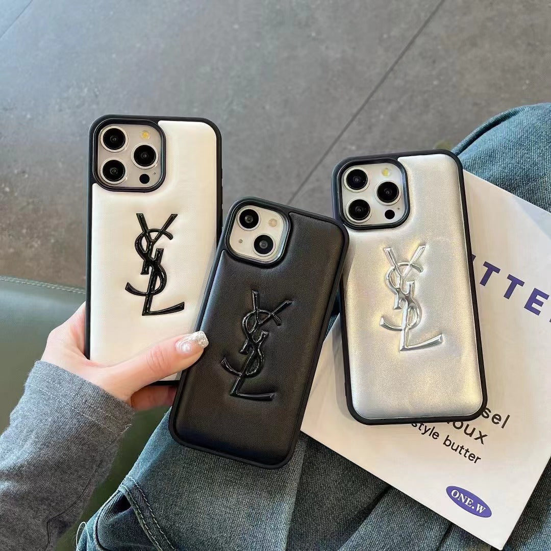 Custodia per telefono con lettere alla moda per iPhone